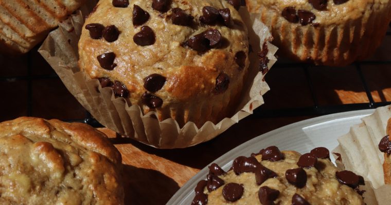 Muffins pré-entraînement à la banane et compote de pommes