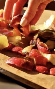 Chips de pelures de pommes